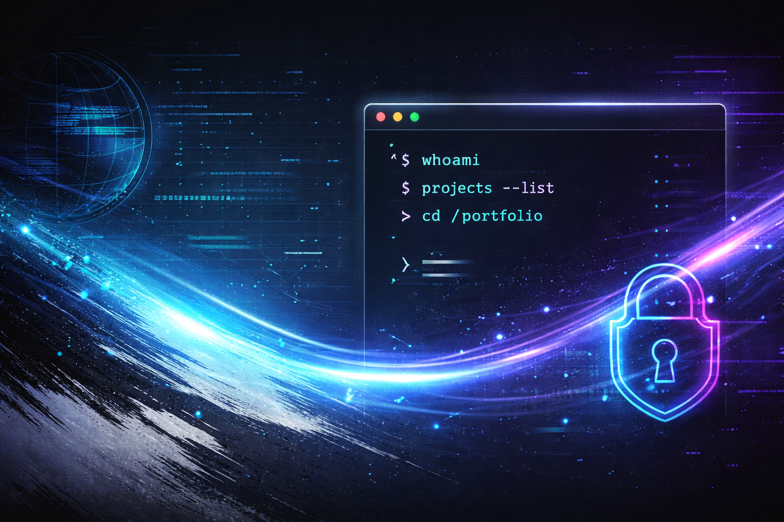 Aperçu du thème Terminal Cyber