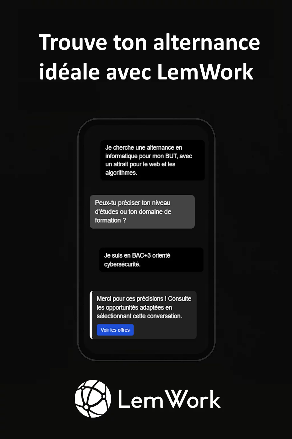 Trouve ton alternance idéale avec LemWork